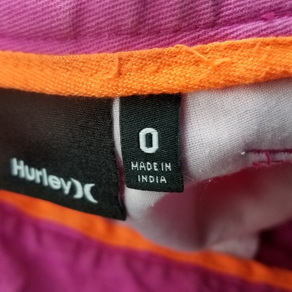 Hurley pink shorts